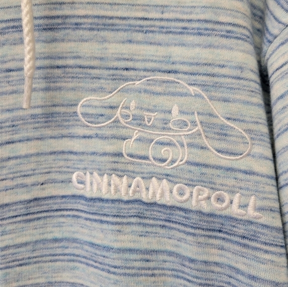 Sanrio Cinnamoroll Hooded Jacket Blue Stripe L - Picture 3 of 9